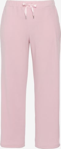 Pantalon de pyjama Ulla Popken en rose : devant