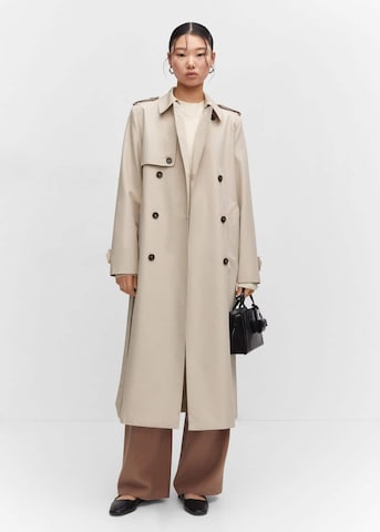 MANGO Between-Seasons Coat 'Chicago' in Beige