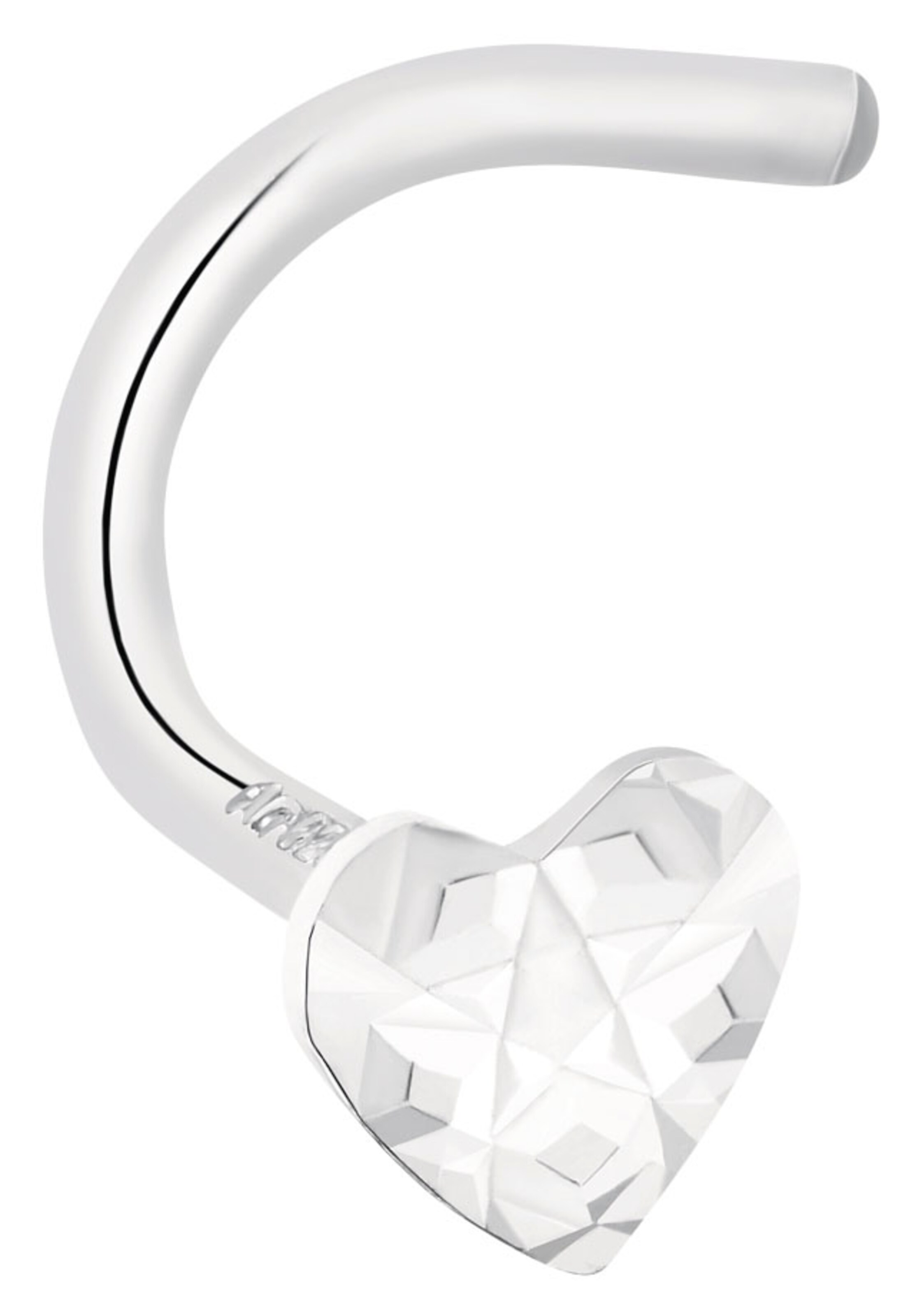 AMOR Piercings in Silver: front