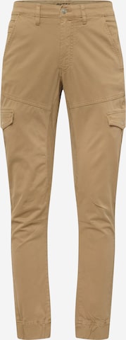 Pantaloni cu buzunare 'NEW KOMBAT' de la GUESS pe verde: față