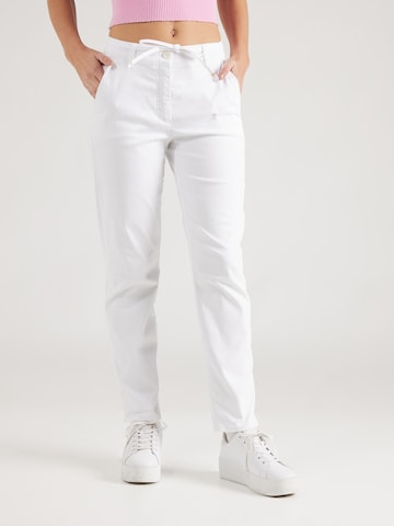 GERRY WEBER Regular Chino Pants in White: front