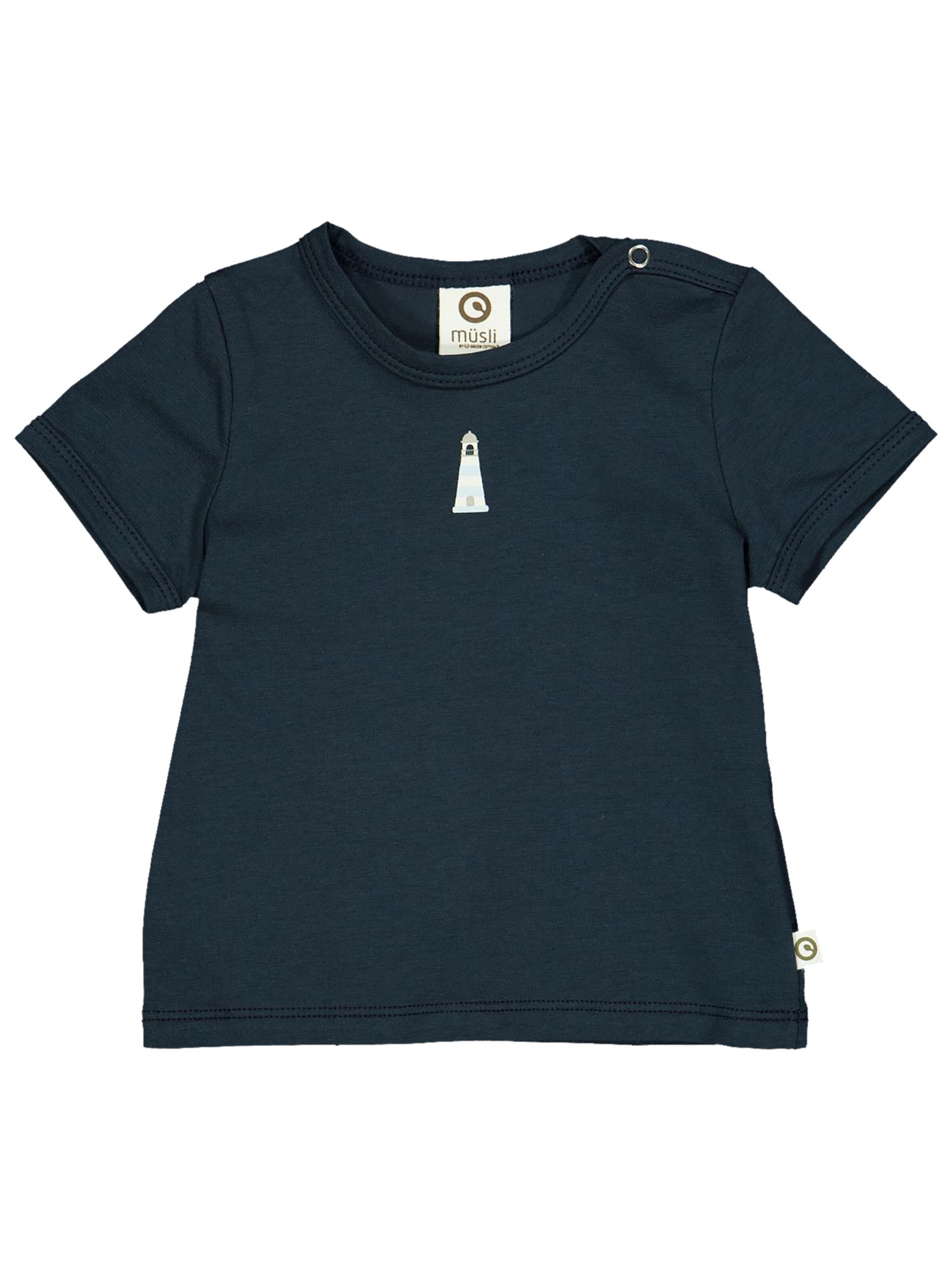 Müsli by GREEN COTTON Shirt in Cream / Night blue / Light blue, Item view