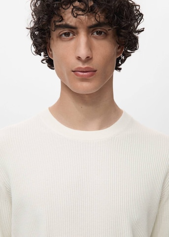 MANGO MAN Pullover 'Antigua' in Weiß