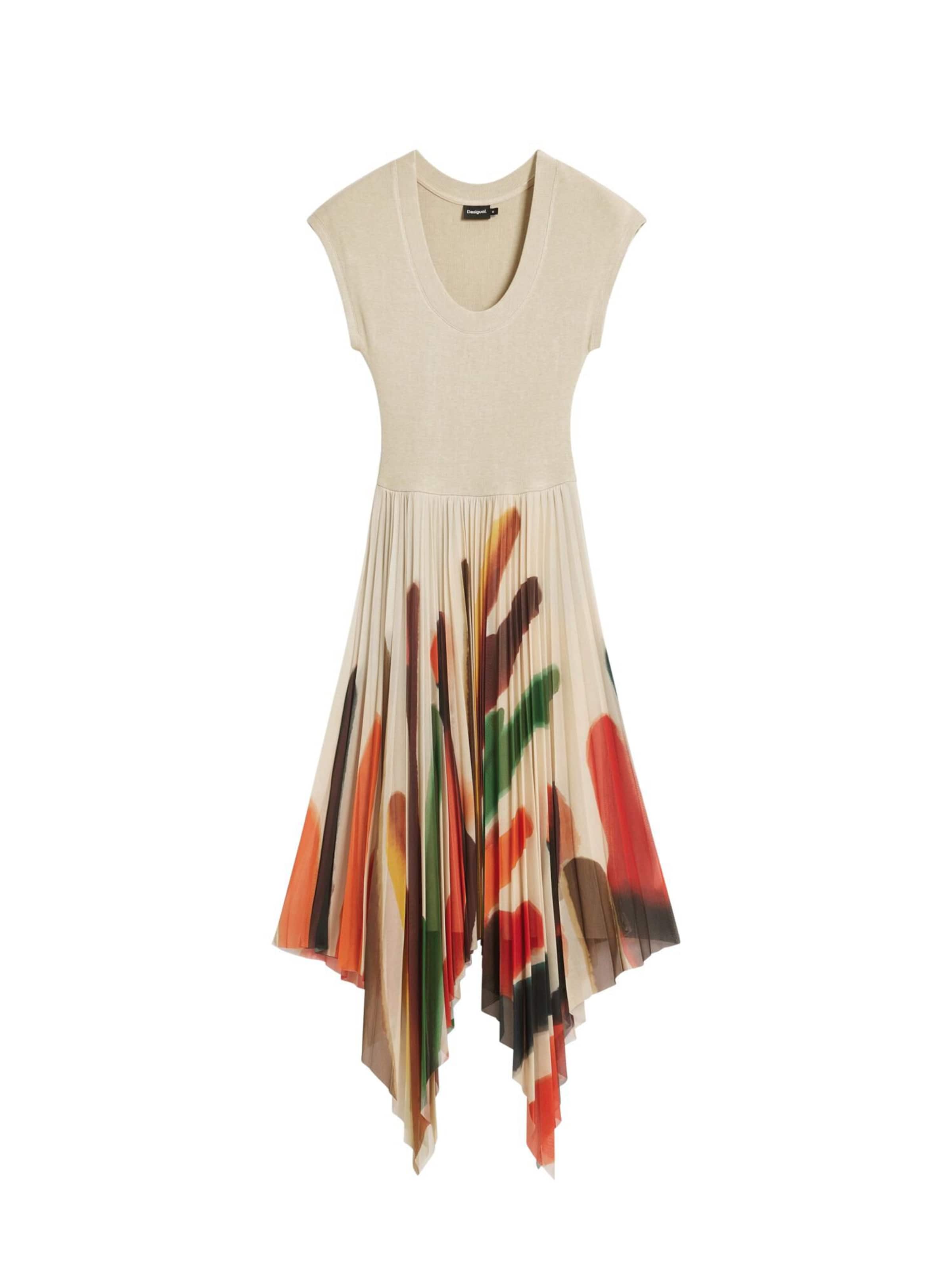 Rochie de la Desigual pe alb: față