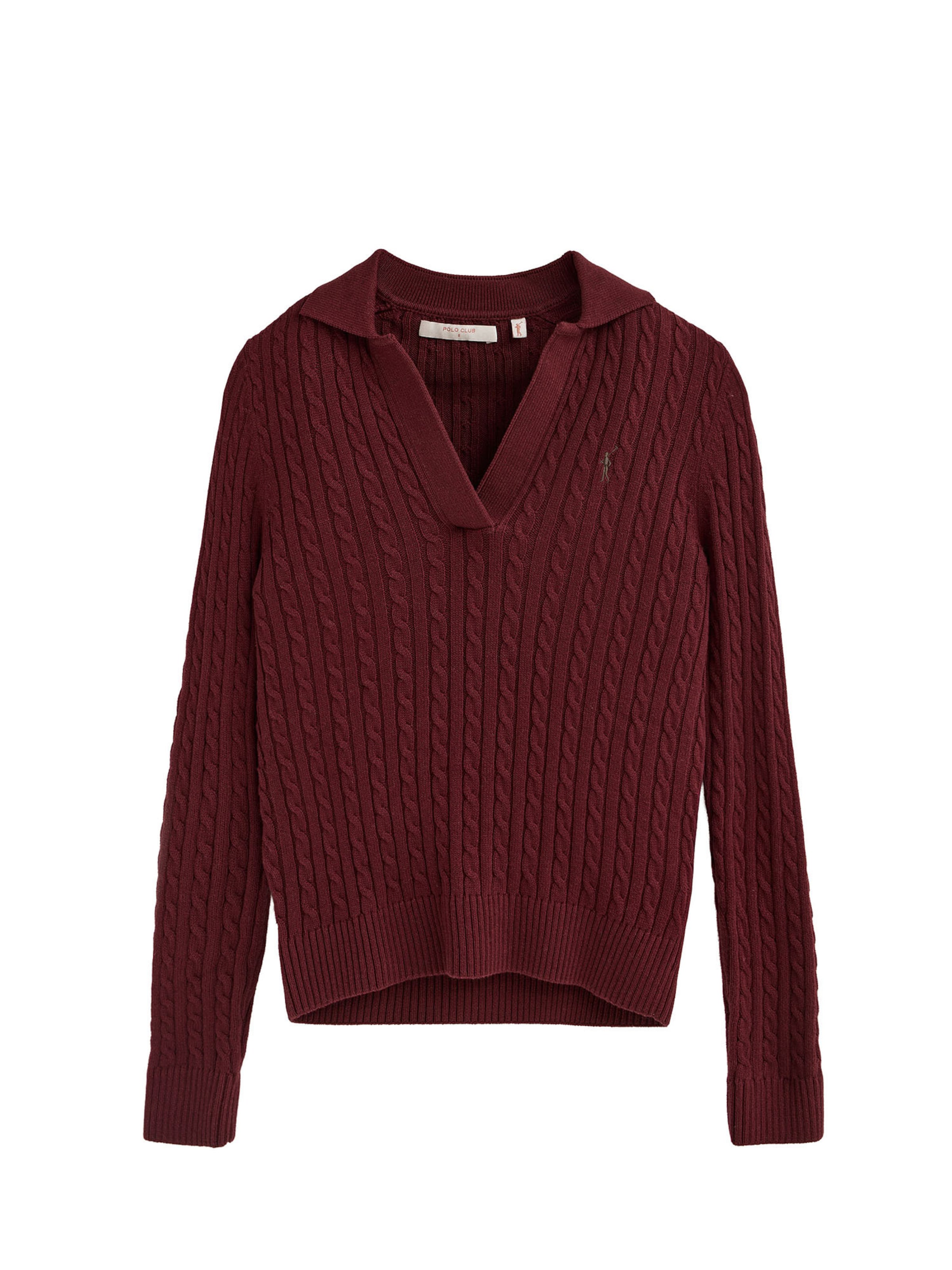 Polo Club Pullover in Rot: Vorderseite
