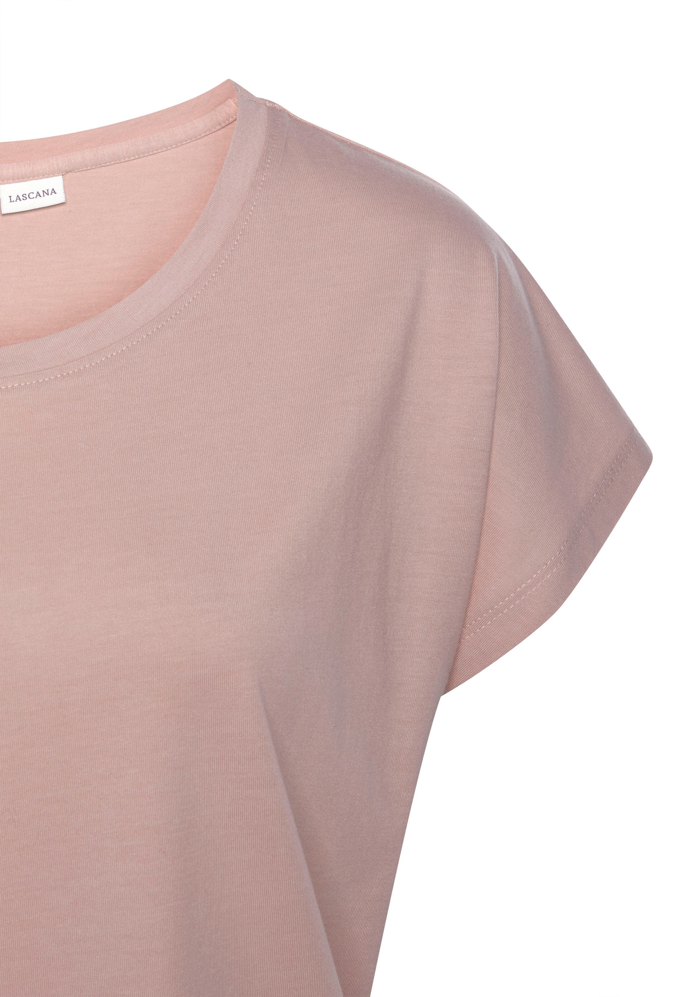 LASCANA Футболка для сна в Ярко-розовый