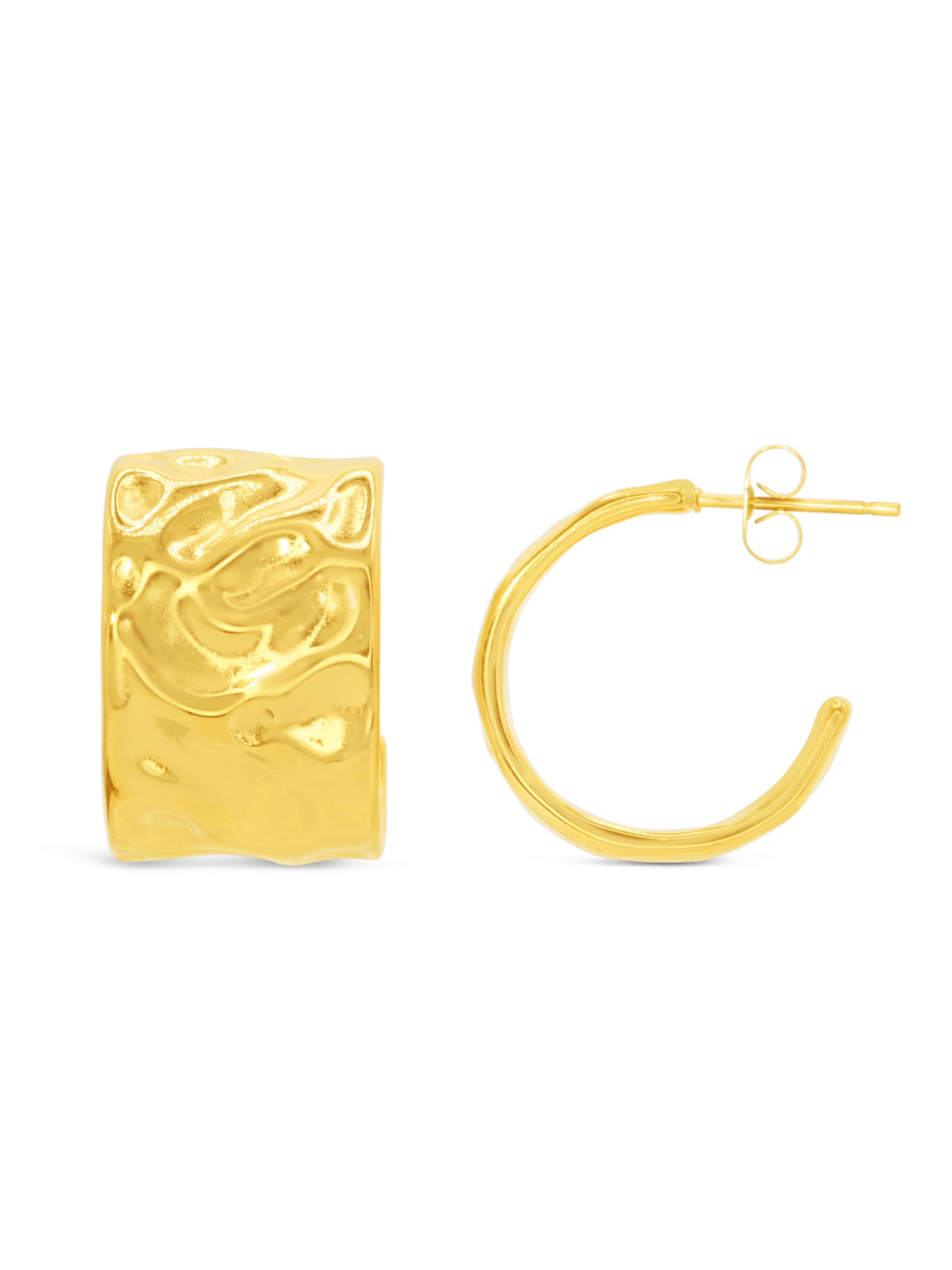 ARS-ARGENTI Ohrringe 'EARTHQUAKE'‌‌‌‌‌‌‌‌ in Gold: Vorderseite