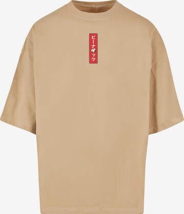 Merchcode Shirt 'Peanuts - House of Snoopy' in Brown: front