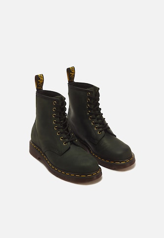 Dr. Martens Gležnarji z vezalkami | zelena barva