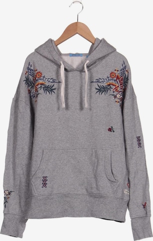 Superdry Sweatshirt & Zip-Up Hoodie in L in Grey: front