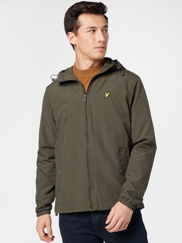 Veste mi-saison Lyle & Scott en vert : devant