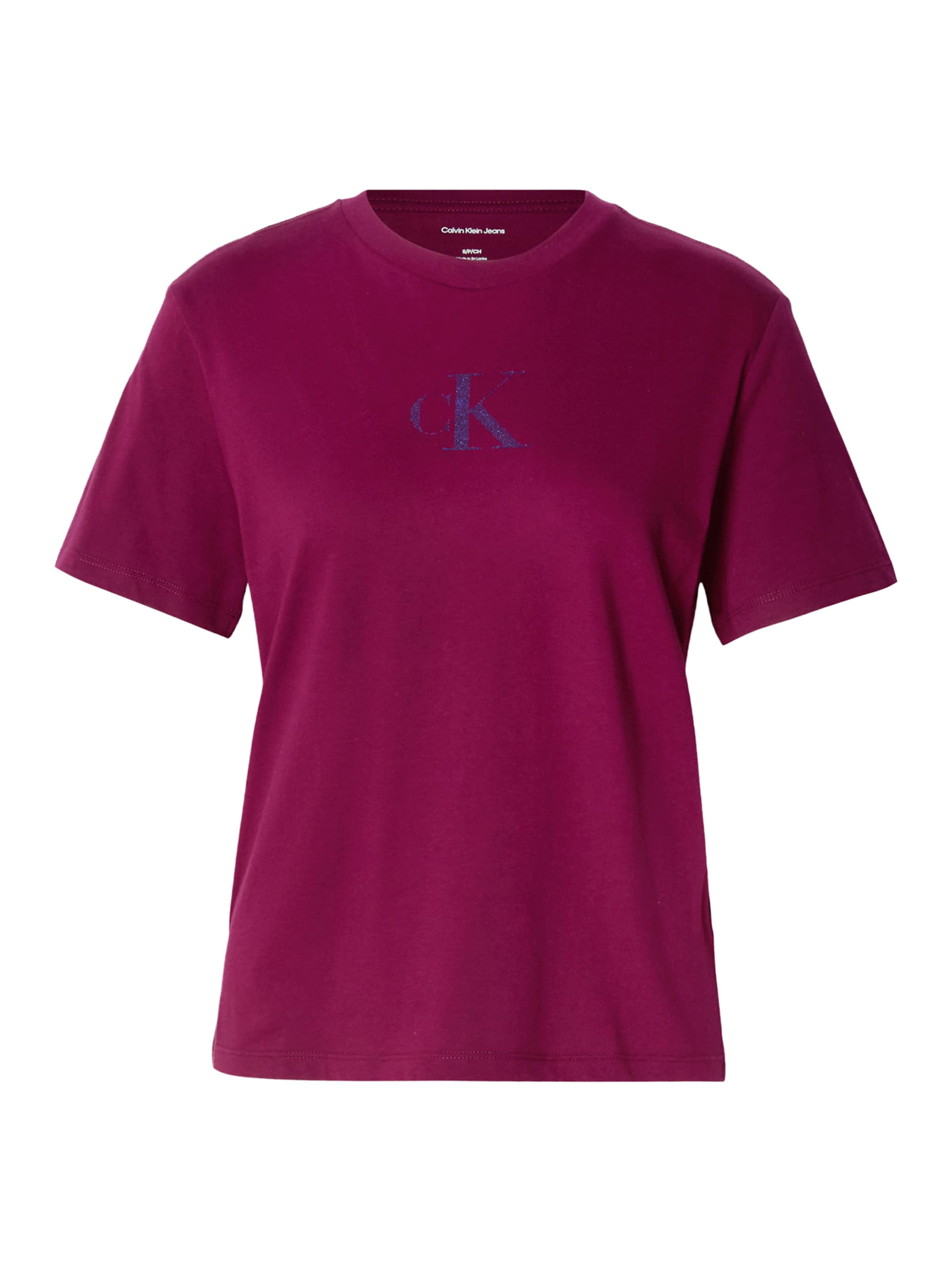 Calvin Klein Jeans Тениска 'CLASSIC' в лилав: отпред