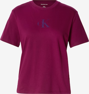 Calvin Klein Jeans T-Shirt 'CLASSIC' in Lila: Vorderseite