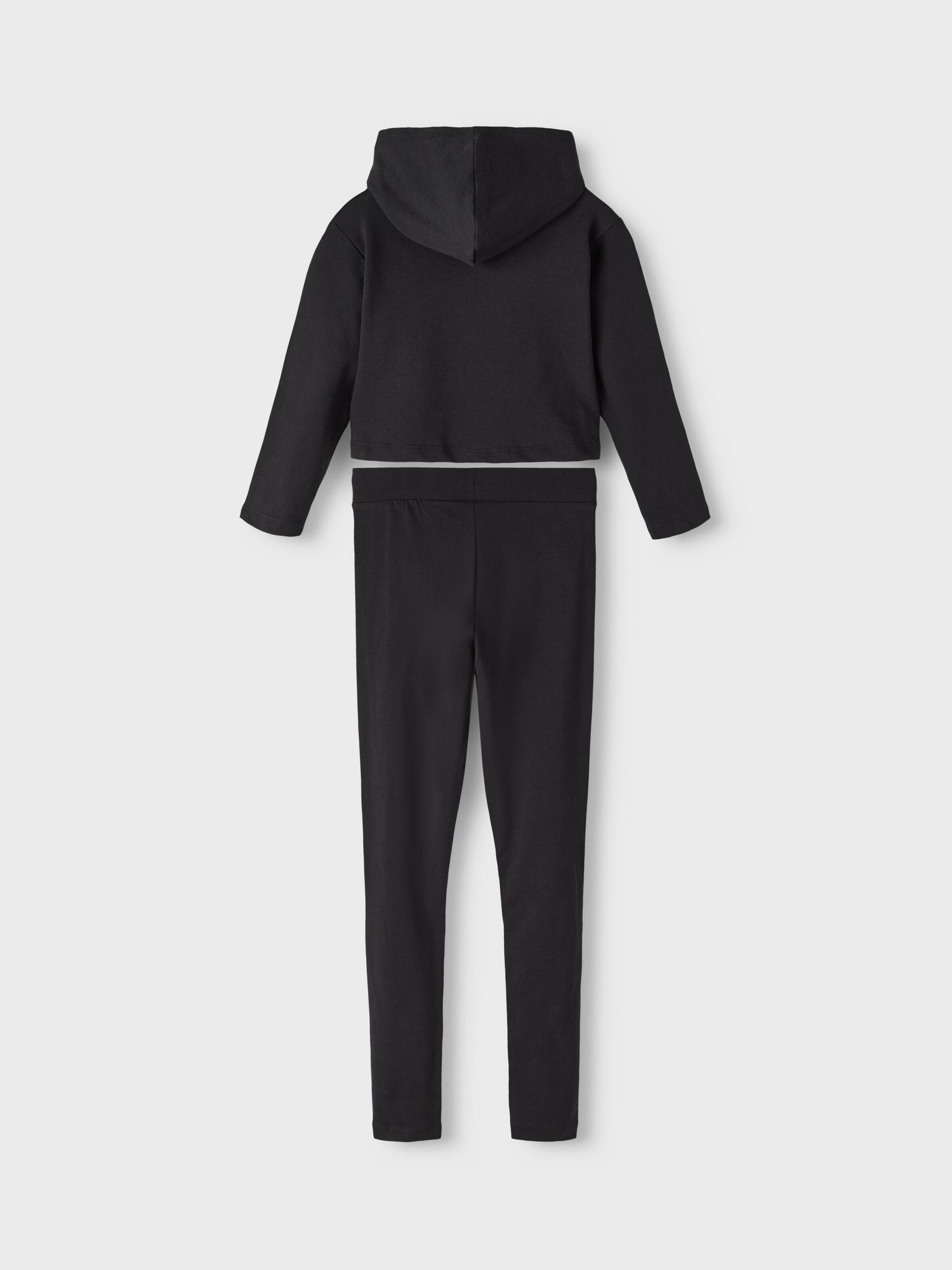 Kinder Teens (Gr. 140-176) NAME IT Jogginganzug 'Viala' in Schwarz - BH97647 Kinder Teens (Gr. 140-176) NAME IT Jogginganzug 'Viala' in Schwarz - BH97647
