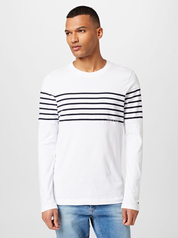 T-Shirt TOMMY HILFIGER en blanc : devant