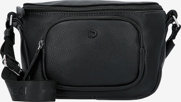 TOM TAILOR DENIM Schoudertas 'Fara' in Zwart: voorkant