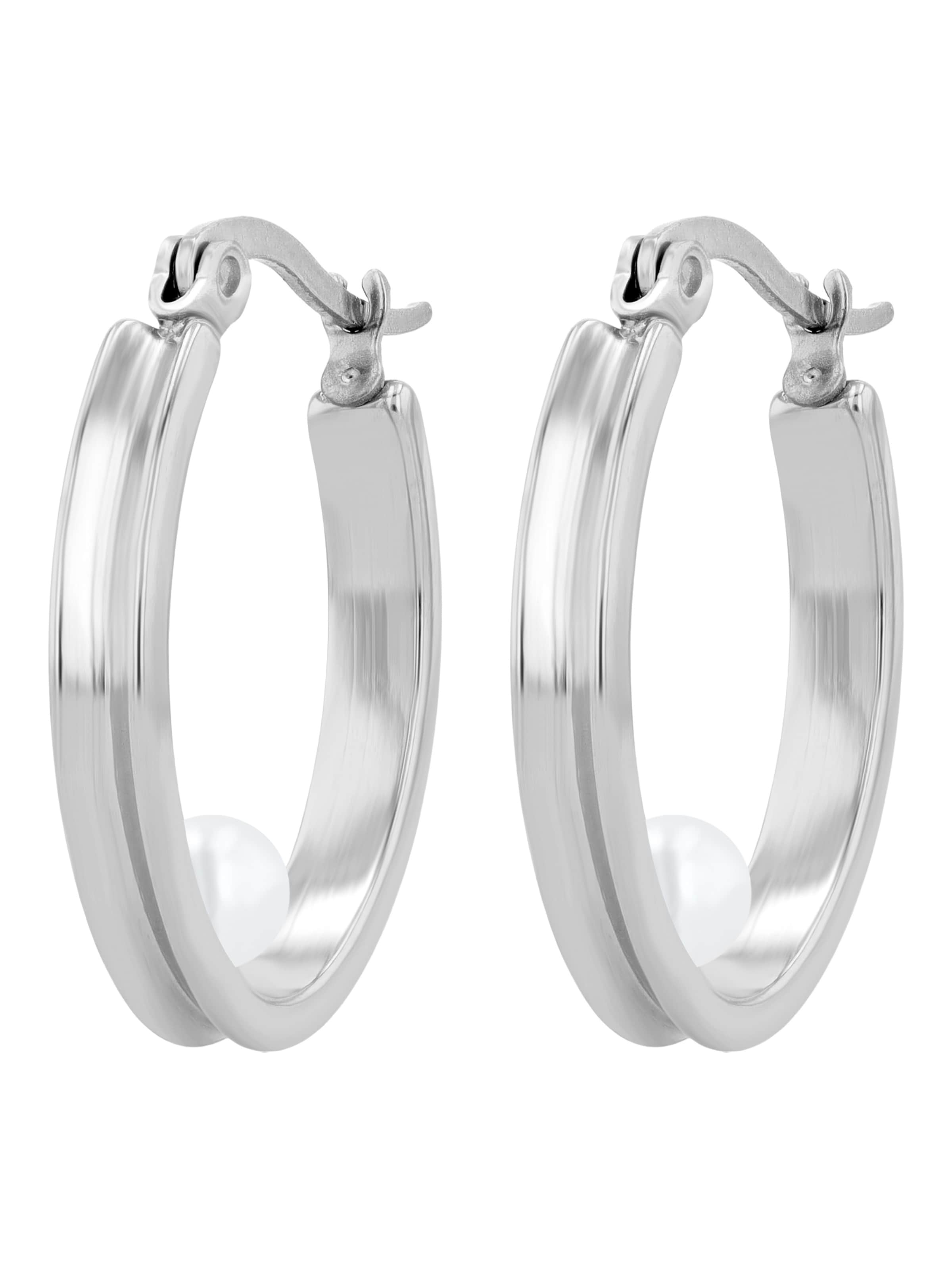 Akzent Earrings 'Venke, langlebig' in Silver: front
