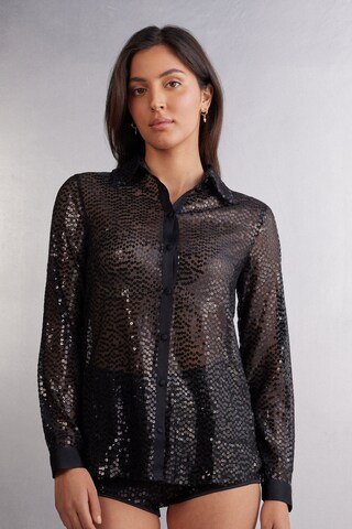 INTIMISSIMI Blouse 'SEE THE MAGIC' in Black: front