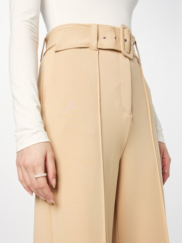 GUESS Wide leg Pleated Pants 'DARYL' in Brown