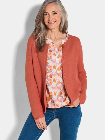 Goldner Gebreid vest in Oranje: voorkant