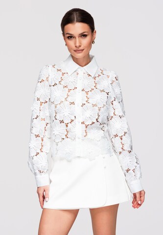 Chemisier Ombre en blanc : devant