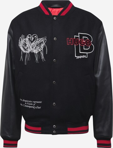 HUGO Between-season jacket 'Oguz' in Black: front