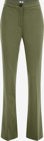 Pantalon à plis WE Fashion en vert : devant