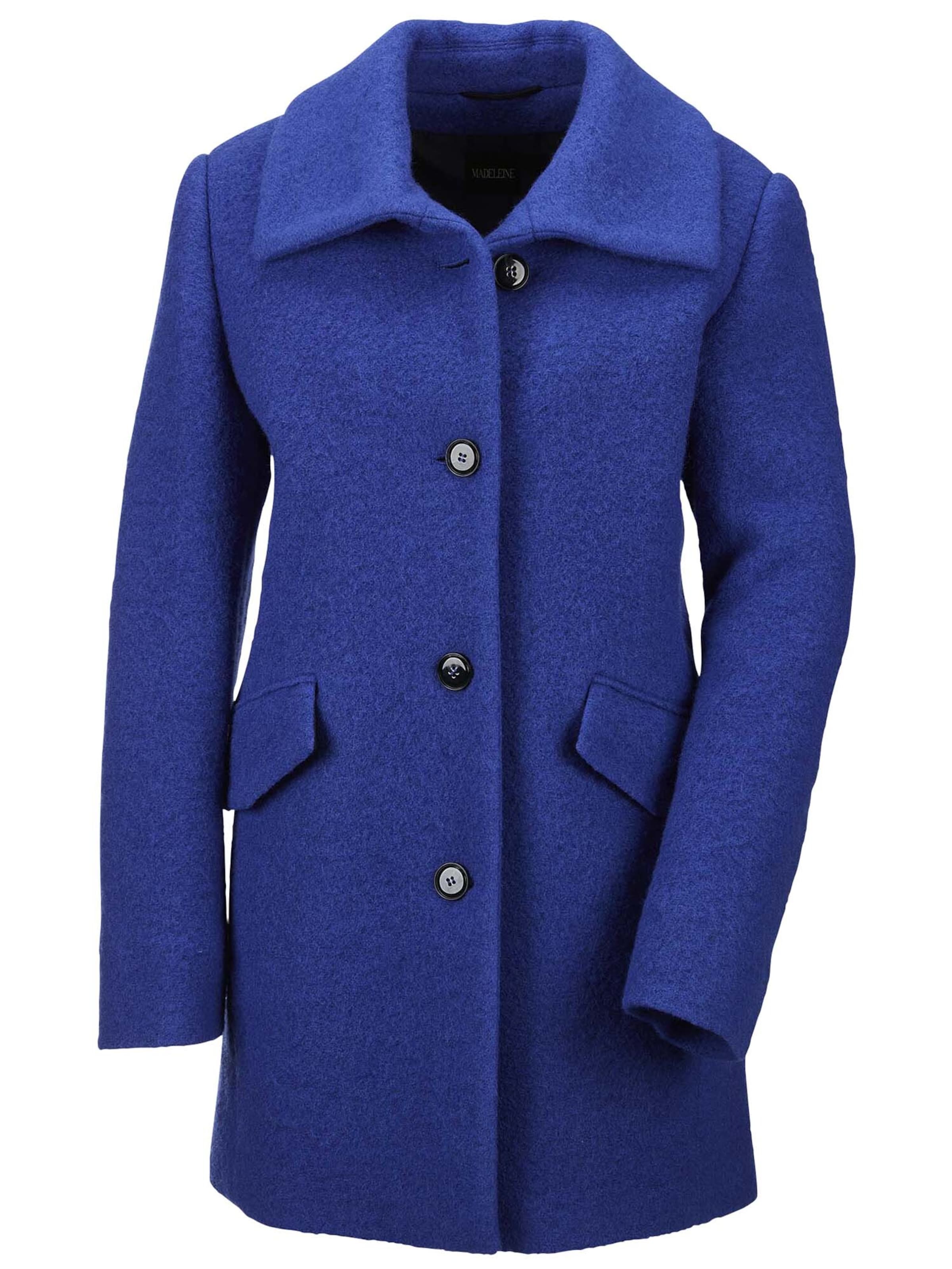 Manteau mi-saison MADELEINE en bleu : devant