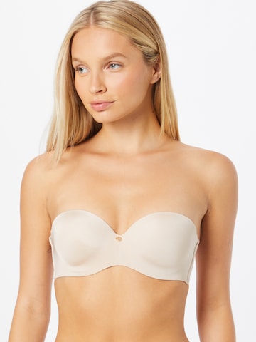 ESOTIQ Balconette Bra in Beige