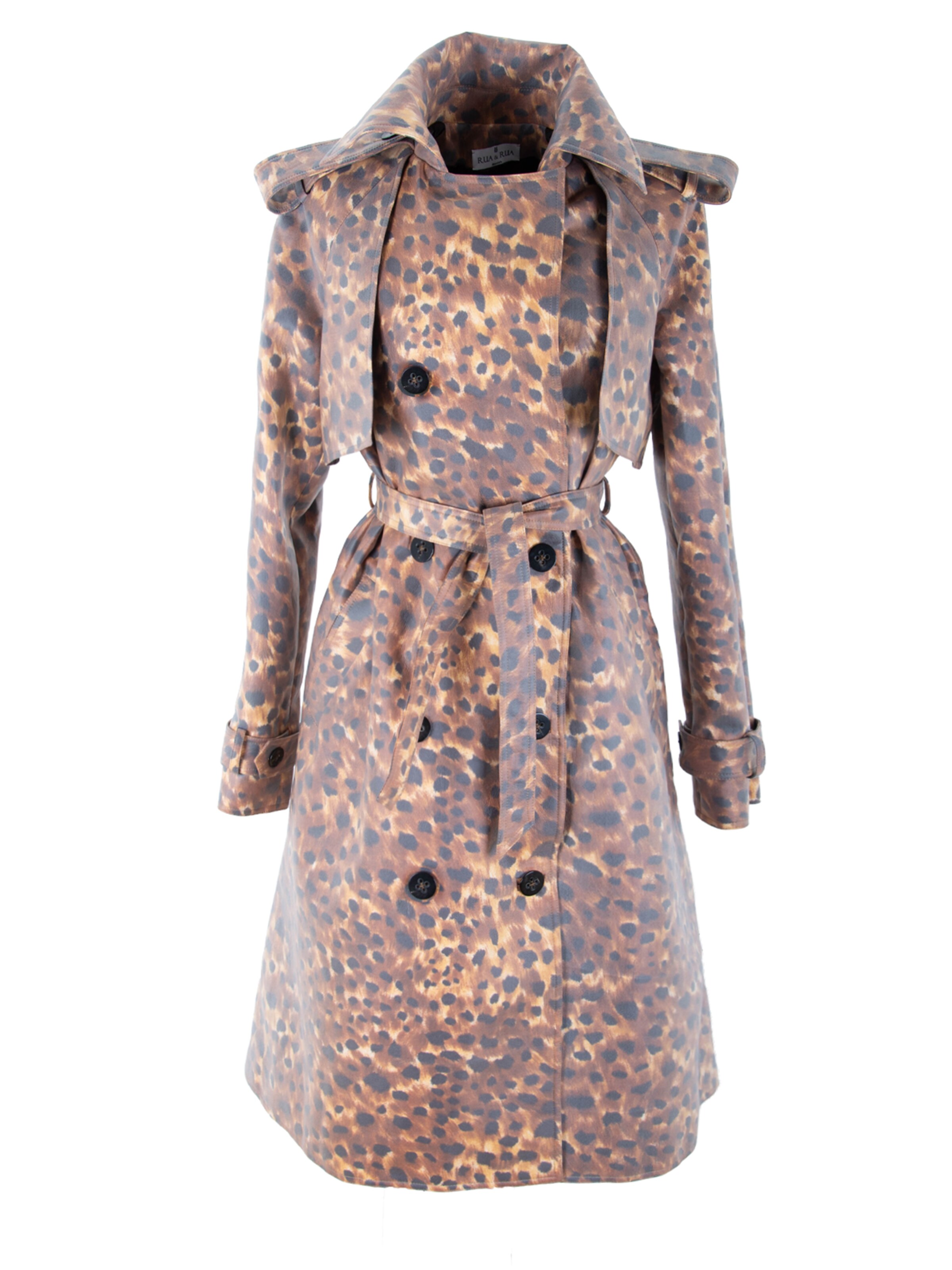 Rua & Rua Between-Seasons Coat in Brown