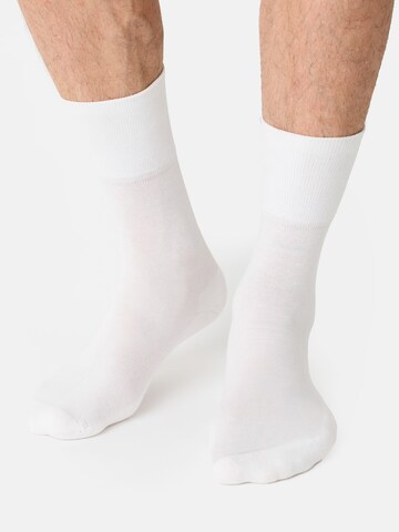 Nur Der Socks 'Aktiv' in White: front