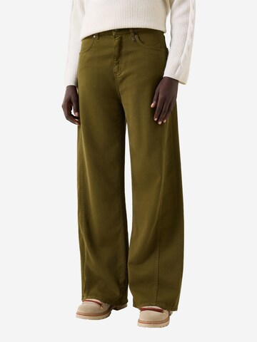 BOGNER Wide Leg Jeans 'Lizzy' in Grün: Vorderseite