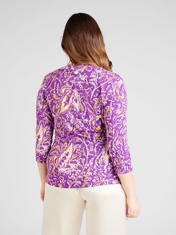 Lauren Ralph Lauren Plus - Camisa 'ALAYJA' em roxo