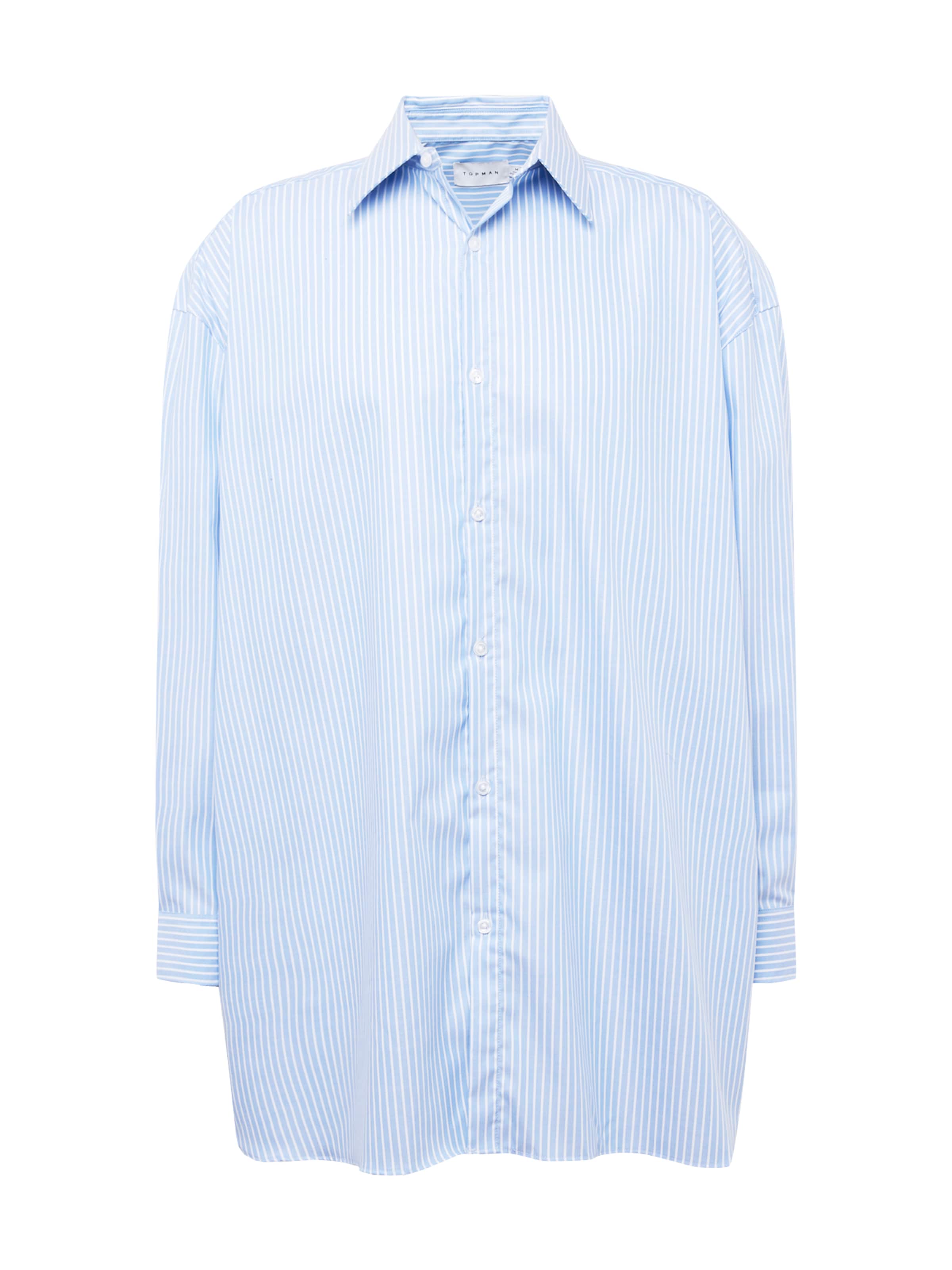 TOPMAN Comfort fit Button Up Shirt in Blue: front