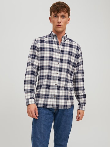 JACK & JONES Regular fit Overhemd 'Barret' in Blauw: voorkant