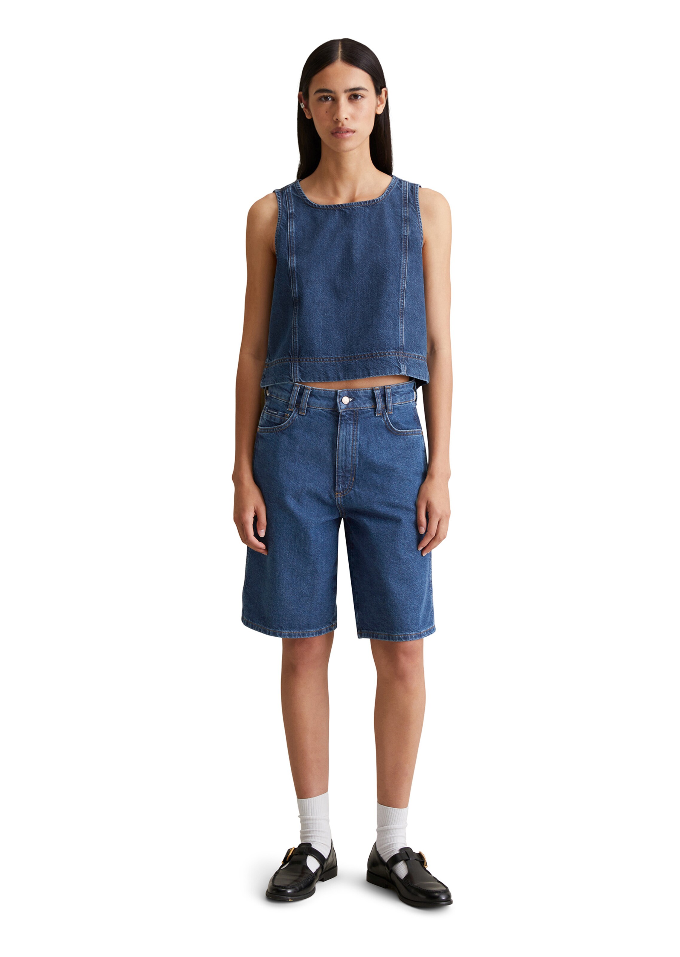 Marc O'Polo DENIM Regular Jeans 'Bermuda Model Jonnda' in Blauw