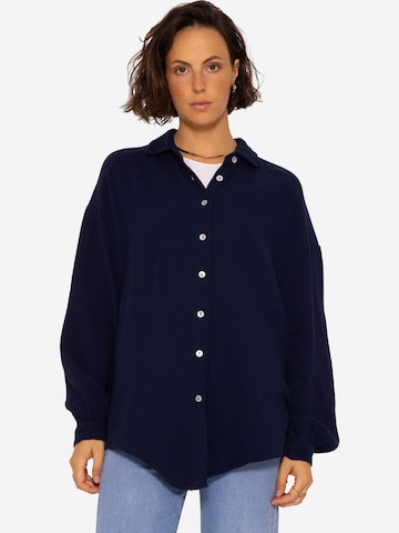 SASSYCLASSY - Blusa en azul: frente