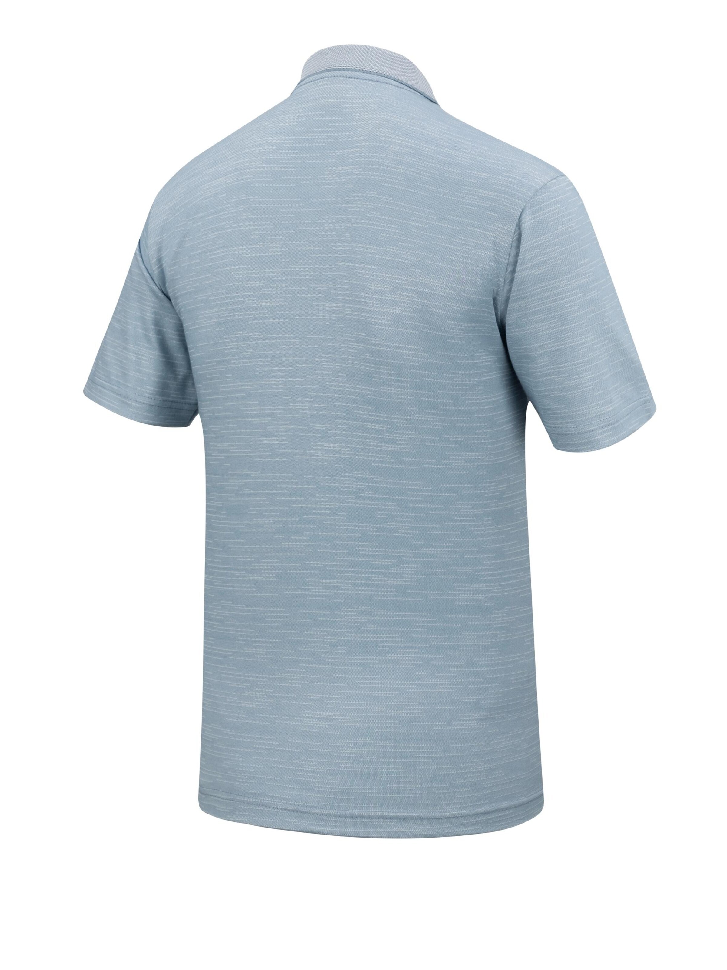 Cizgi Triko Shirt‌‌‌‌‌‌ in Blau