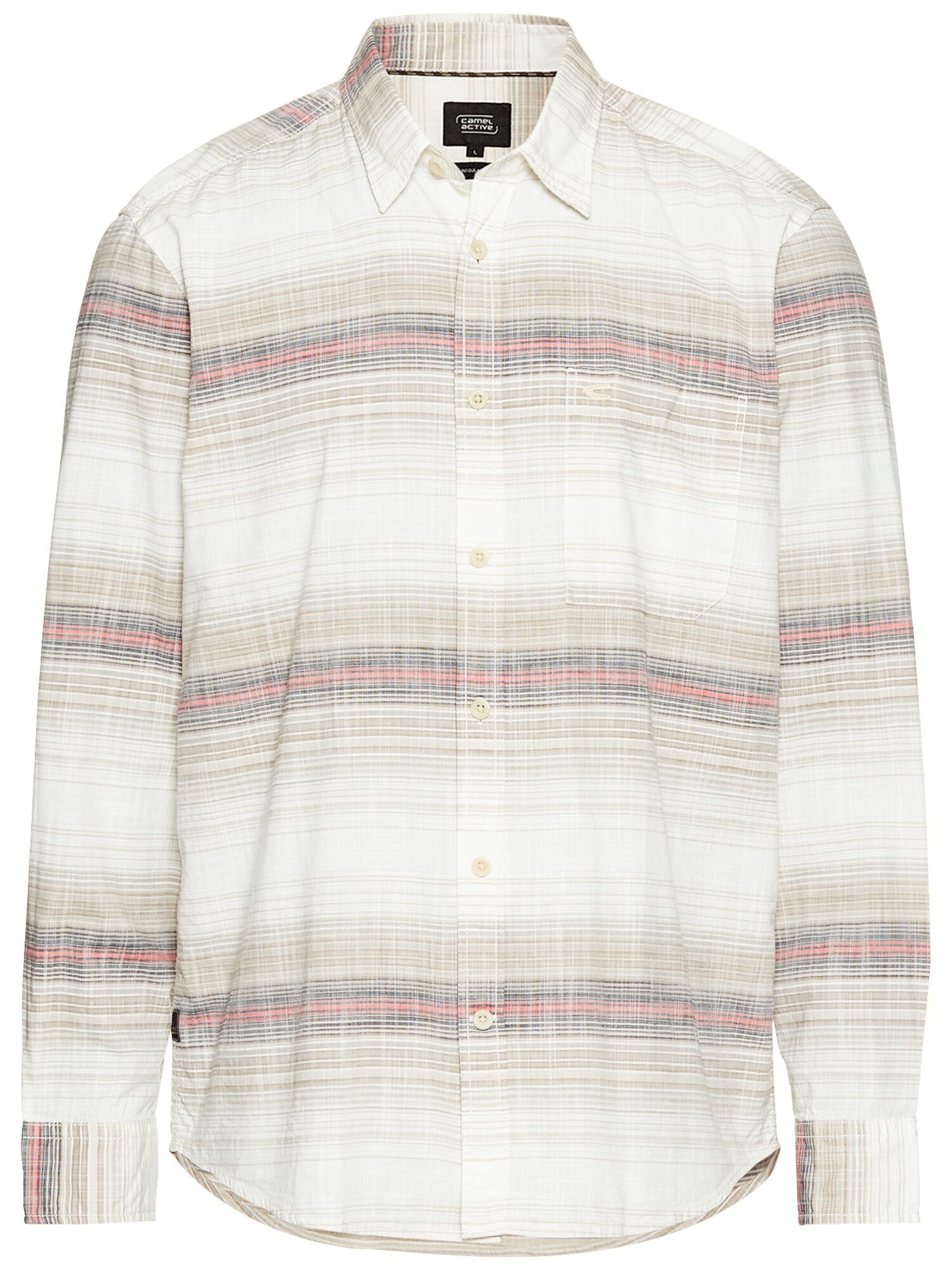 CAMEL ACTIVE Regular fit Button Up Shirt in Beige: front