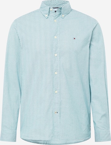 TOMMY HILFIGER Button Up Shirt in Green: front