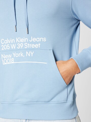 Sweat-shirt 'Address' Calvin Klein Jeans en bleu