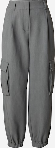 Y.A.S Loose fit Pleat-Front Pants 'ALVAS' in Grey: front