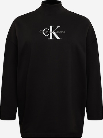 Calvin Klein Jeans Curve Sweatshirt in Schwarz: predná strana