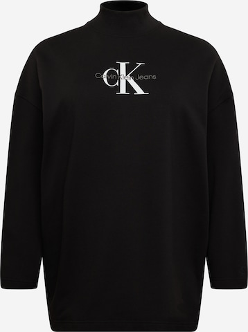 Calvin Klein Jeans Curve Sweatshirt in Black: front