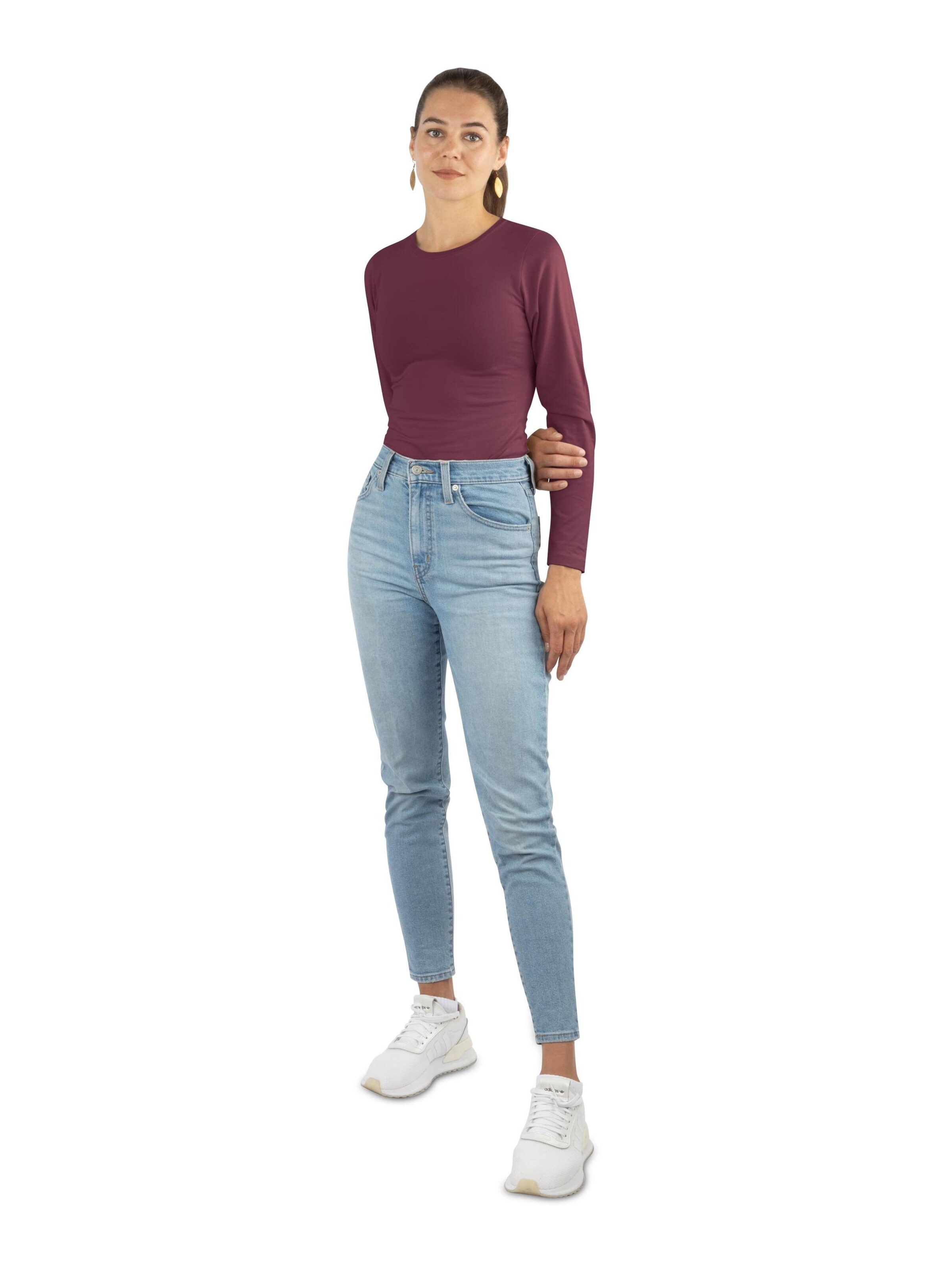 Janice Sweatshirt ' Niska ' in Rood