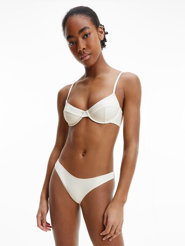 Bas de bikini Calvin Klein Swimwear en blanc