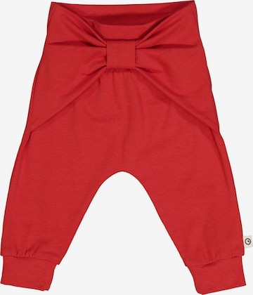 Regular Pantalon Müsli by GREEN COTTON en rouge : devant