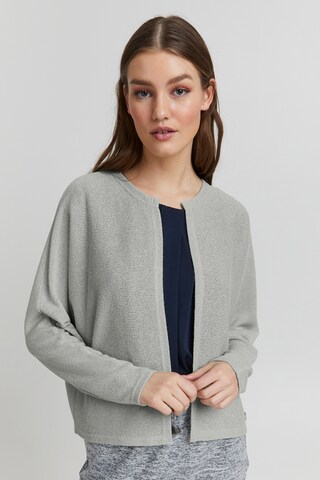 Oxmo Knit Cardigan 'KIKE' in Blue: front