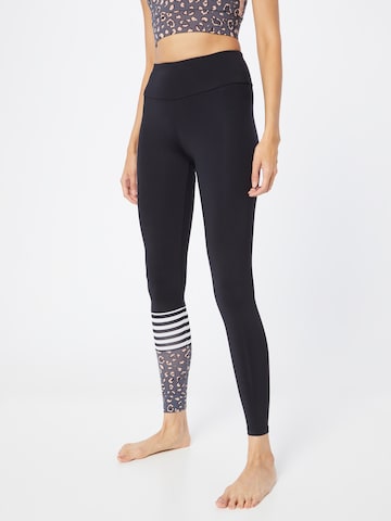 Hey Honey Skinny Sports trousers in Black: front