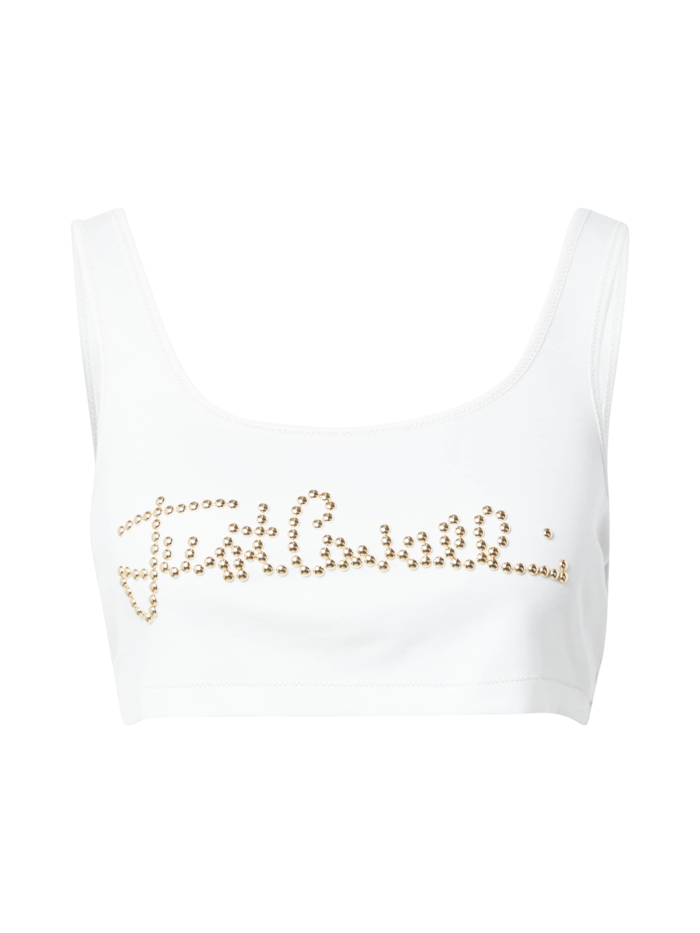Just Cavalli Top | bela barva: sprednja stran